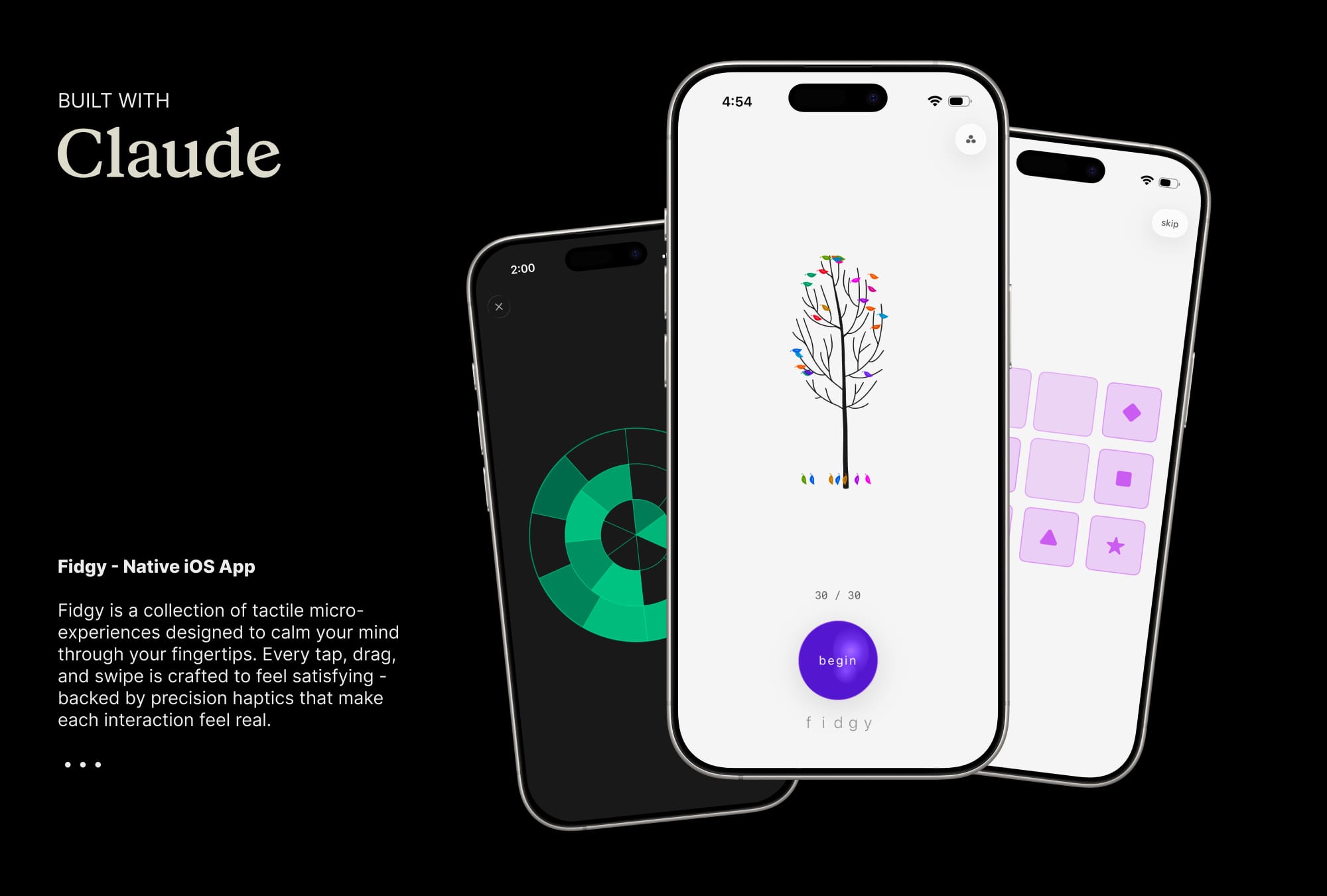 fidgy - mindful play iOS app